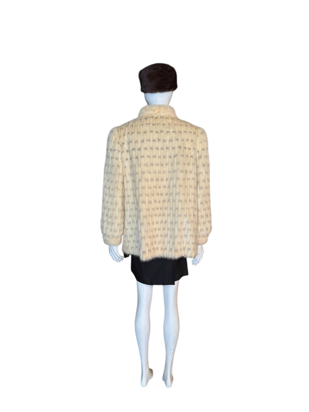 Speckled Blonde Mink Fitted Jacket