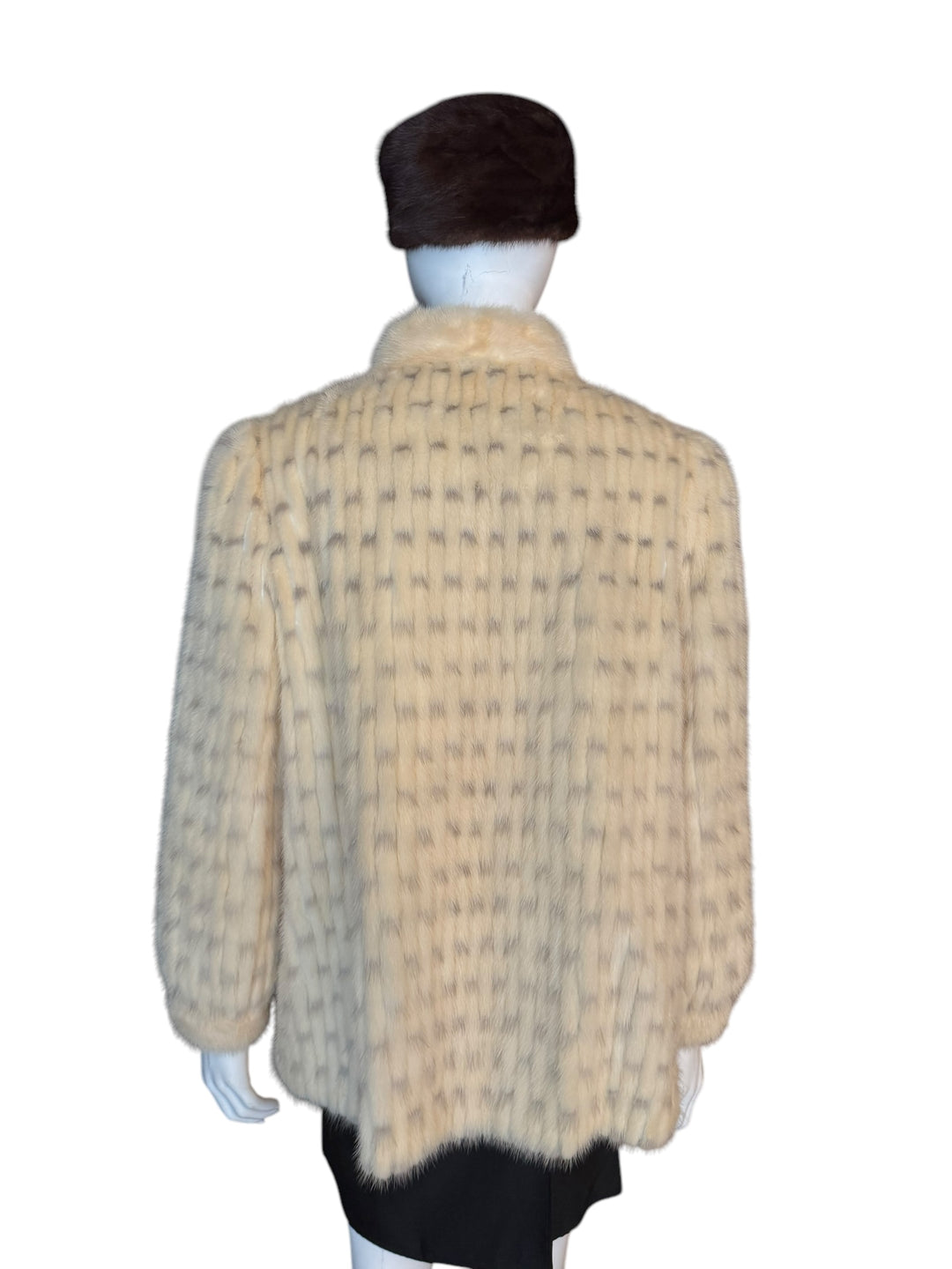 Speckled Blonde Mink Fitted Jacket