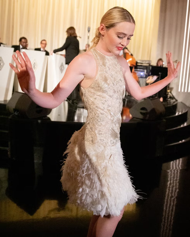 Ralph Lauren Purple Label Beaded & Embroidered Chiffon Dress, Spring 2012 Runway - RERACKED