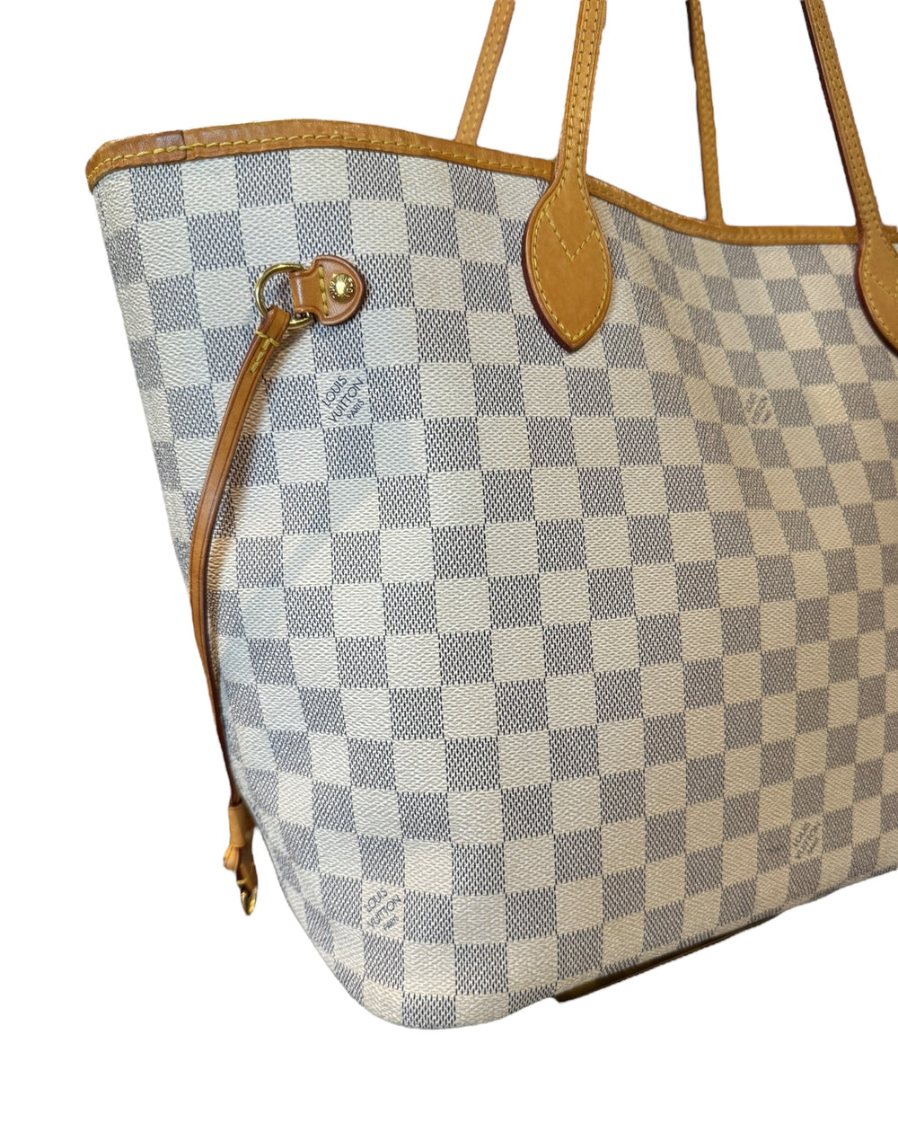 Louis Vuitton Neverfull Damier Azur most popular LV handbag 