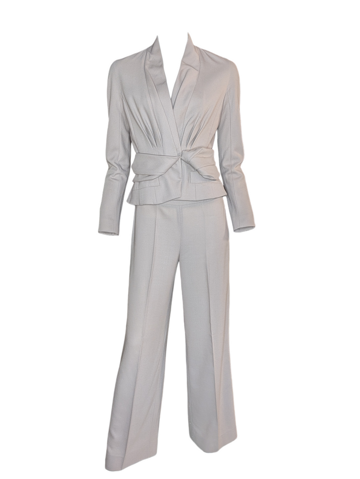 Christian Dior by John Galliano Sculptural Wrap-Waist Tailored Suit, Late 1990s