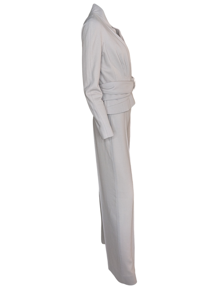 Christian Dior by John Galliano Sculptural Wrap-Waist Tailored Suit, Late 1990s