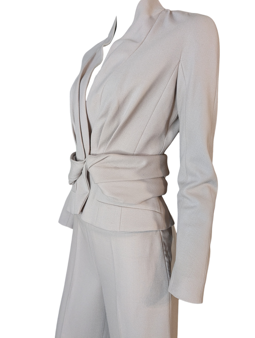 Christian Dior by John Galliano Sculptural Wrap-Waist Tailored Suit, Late 1990s