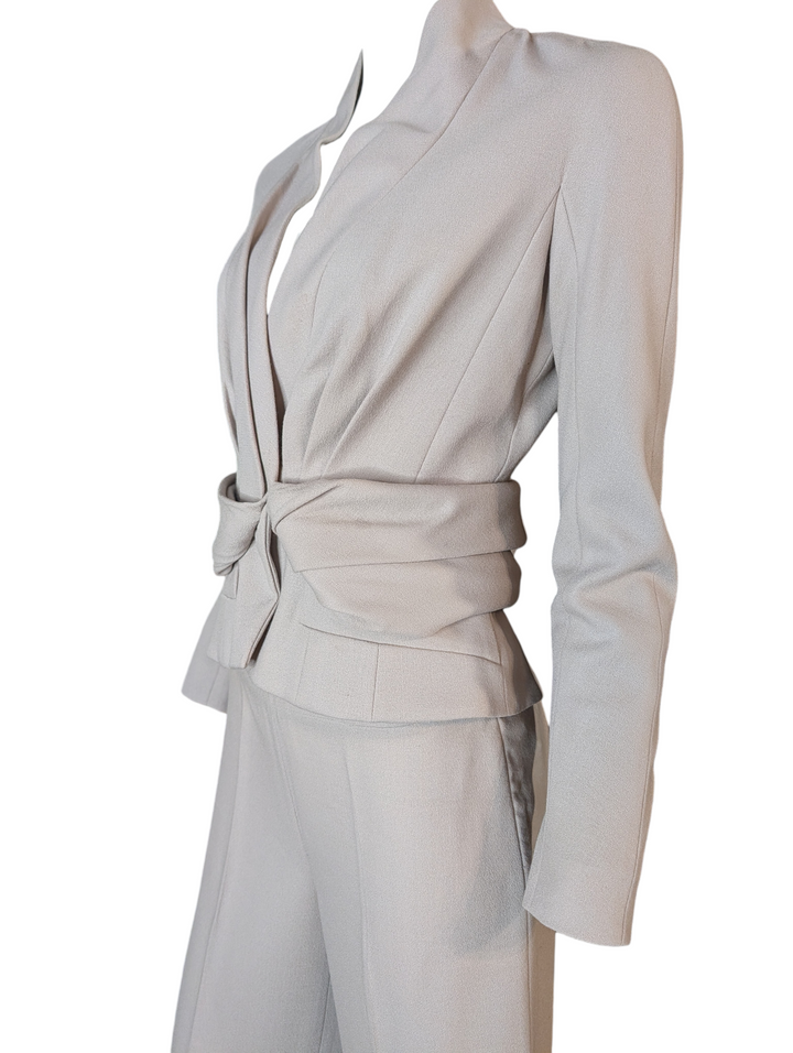 Christian Dior by John Galliano Sculptural Wrap-Waist Tailored Suit, Late 1990s