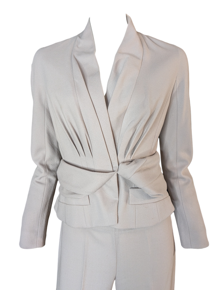 Christian Dior by John Galliano Sculptural Wrap-Waist Tailored Suit, Late 1990s