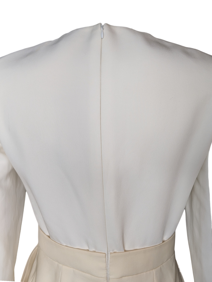 Phoebe Philo Céline Ivory Cream Minimalist Shift Dress, c. 2010s