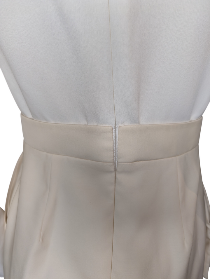 Phoebe Philo Céline Ivory Cream Minimalist Shift Dress, c. 2010s