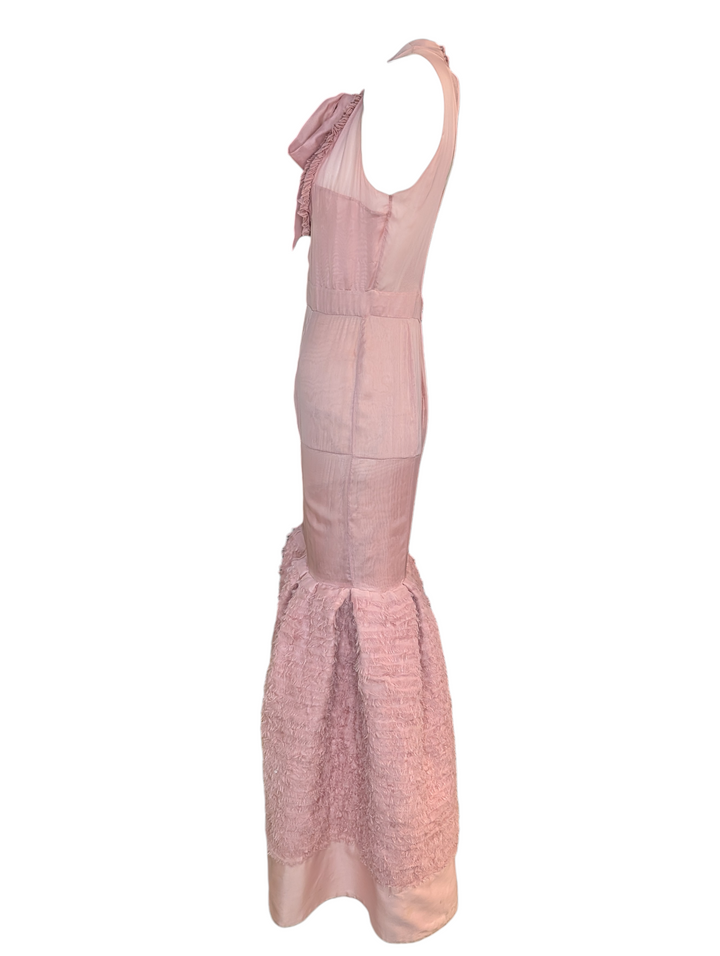 Valentino Garavani Blush Pink Silk Halter Evening Gown