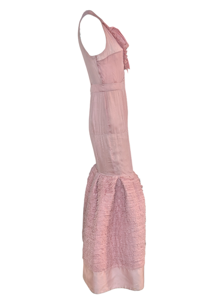 Valentino Garavani Blush Pink Silk Halter Evening Gown