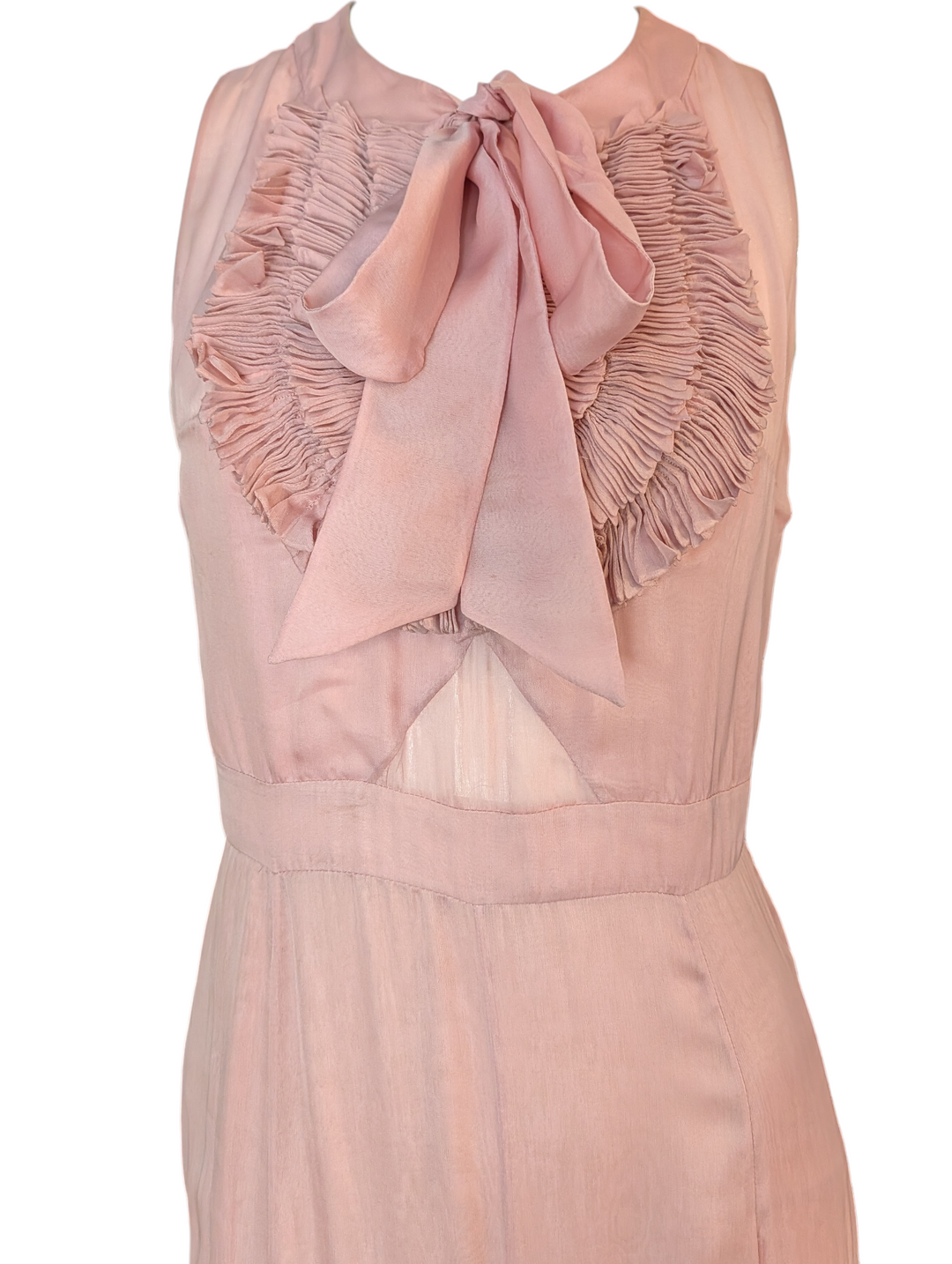 Valentino Garavani Blush Pink Silk Halter Evening Gown