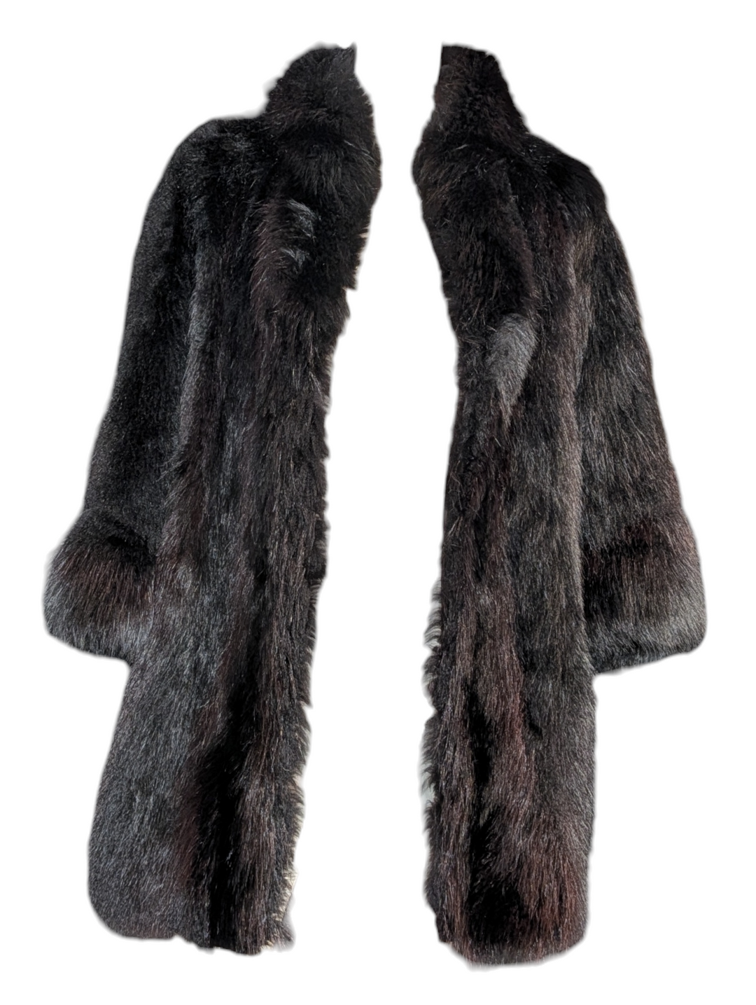 Vintage Black Fox Fur Coat