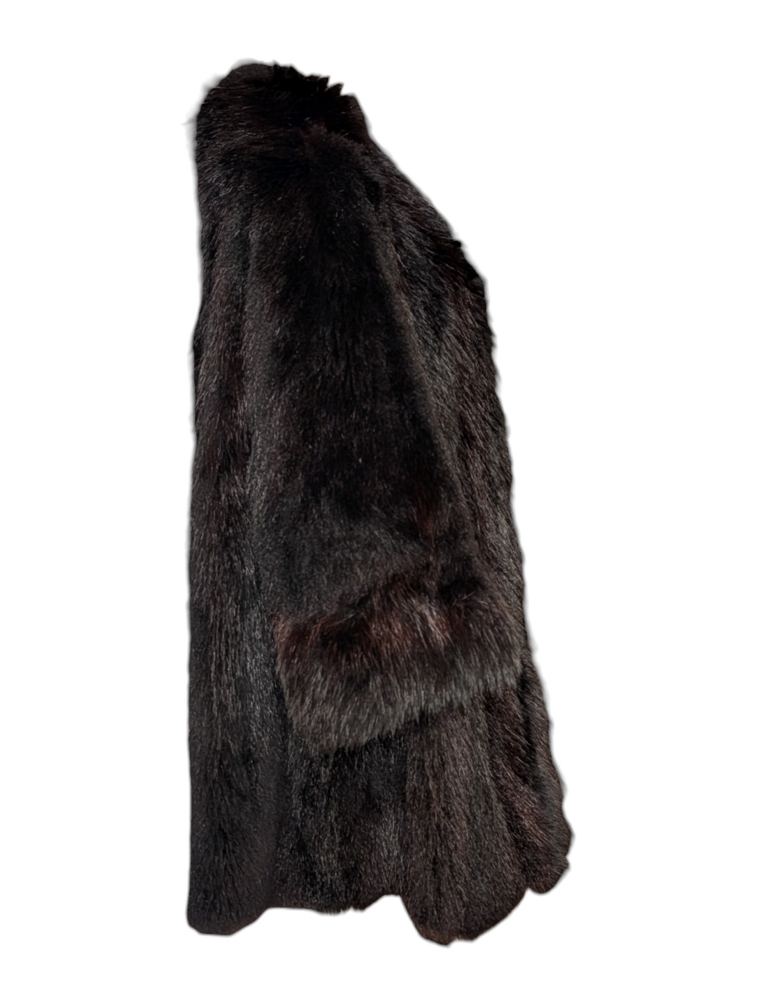 Vintage Black Fox Fur Coat