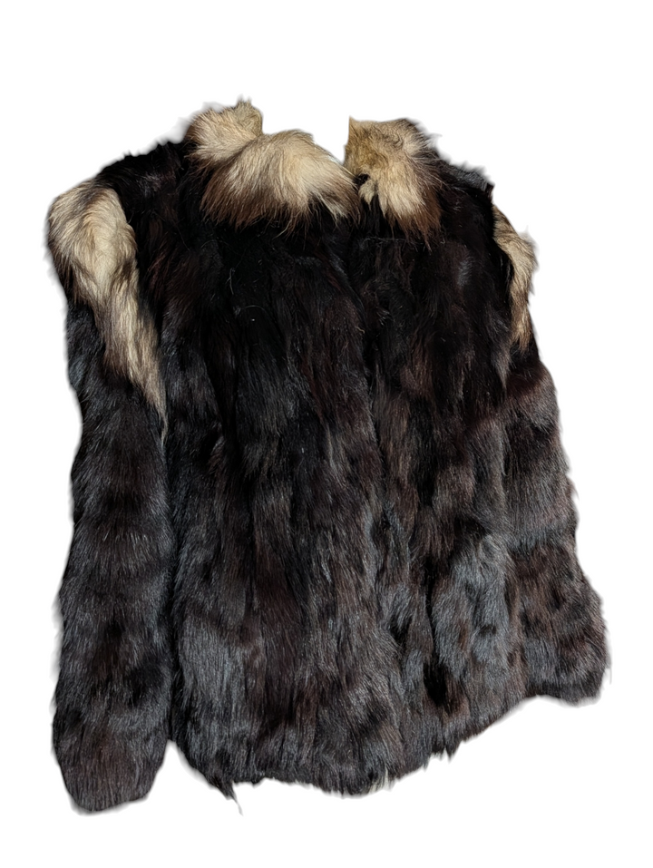 Black and White Fox Fur