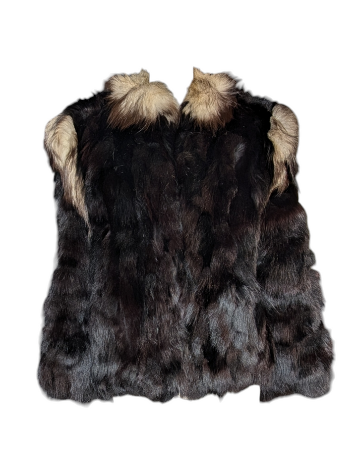 Black and White Fox Fur