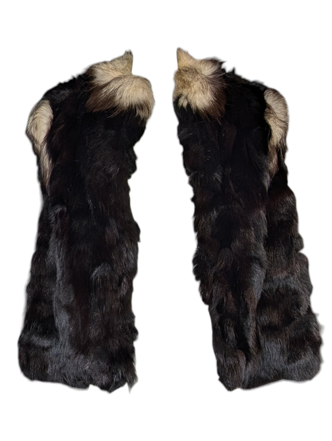 Black and White Fox Fur