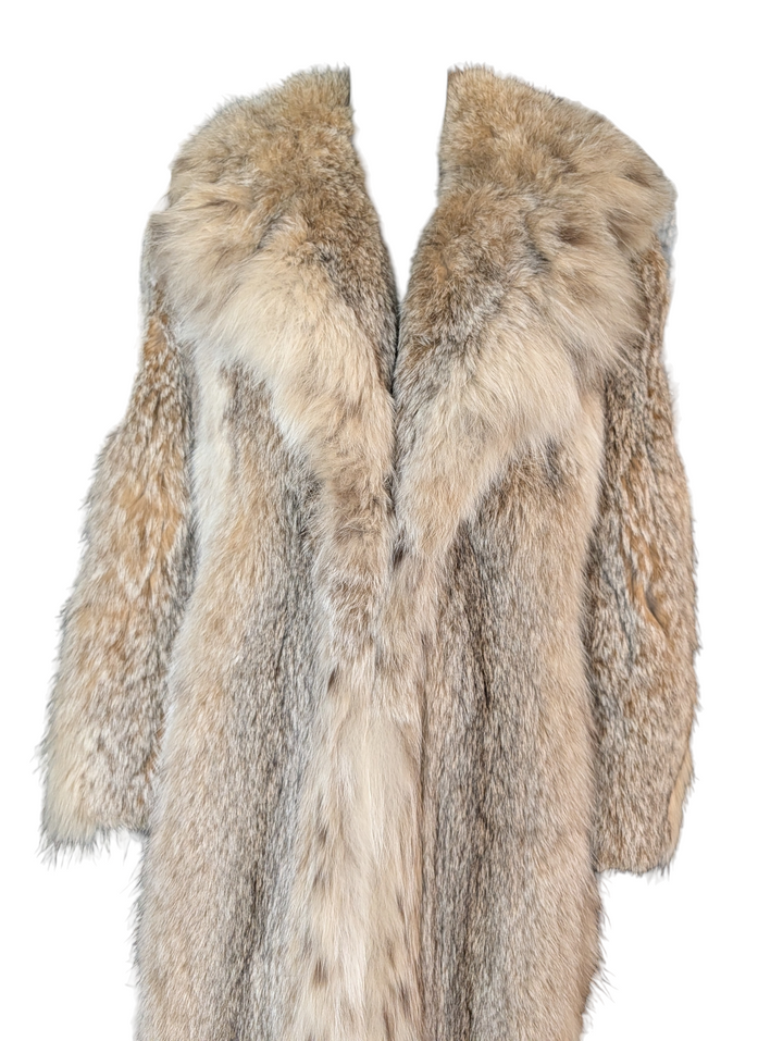 Full Length Natural Lynx Fur Coat
