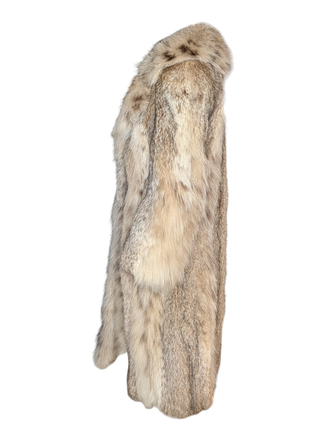 Full Length Natural Lynx Fur Coat