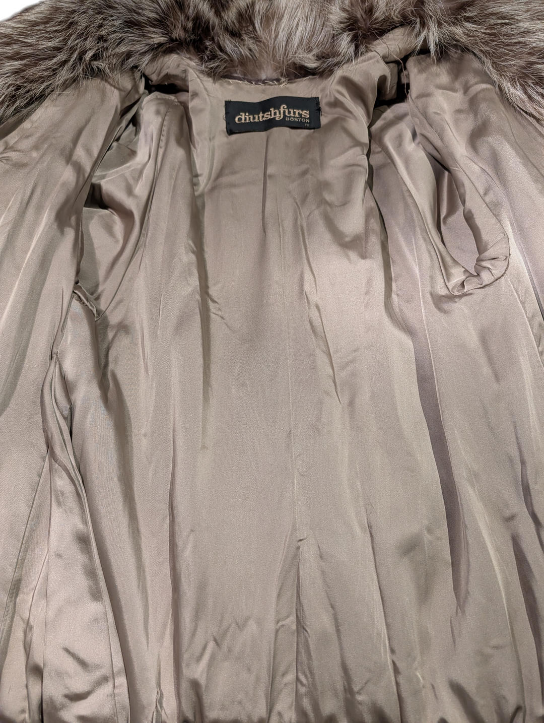 Vintage Full-Length Tanuki Fur Coat