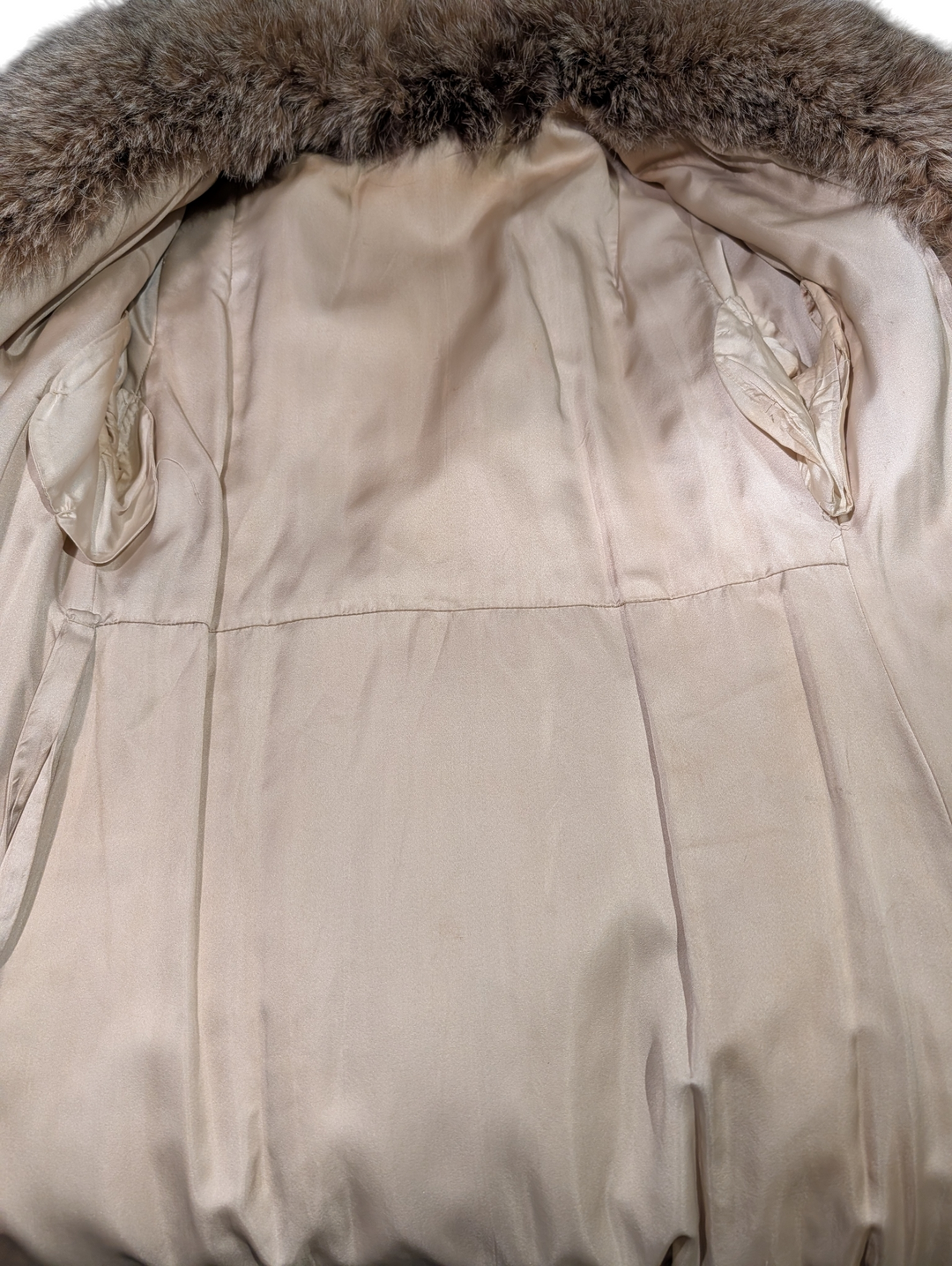 Full Length Natural Lynx Fur Coat