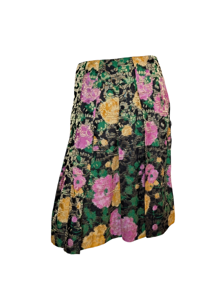 Miu Miu S/S 2004 Jacquard Silk Skirt