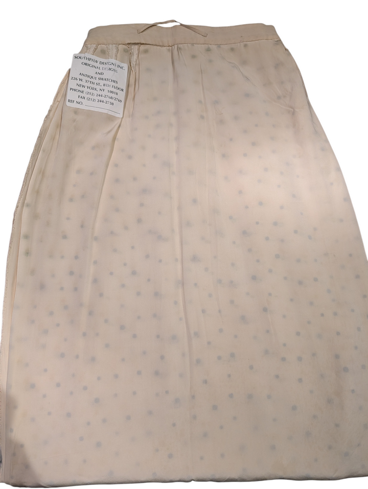 1960s White Rhinestone Pencil Skirt