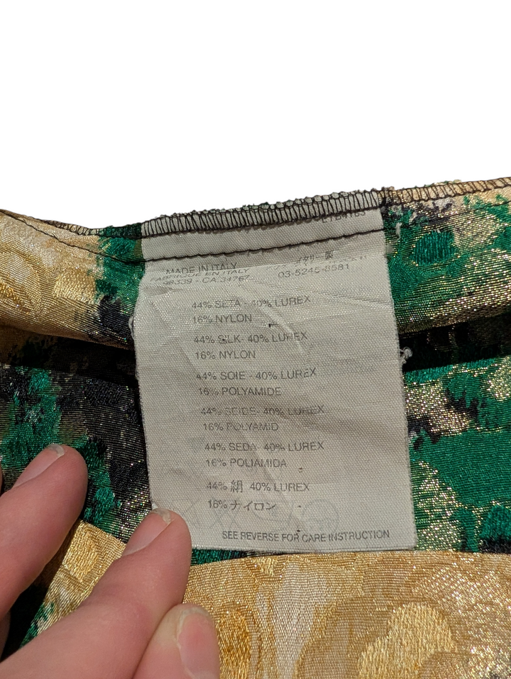 Miu Miu S/S 2004 Jacquard Silk Skirt