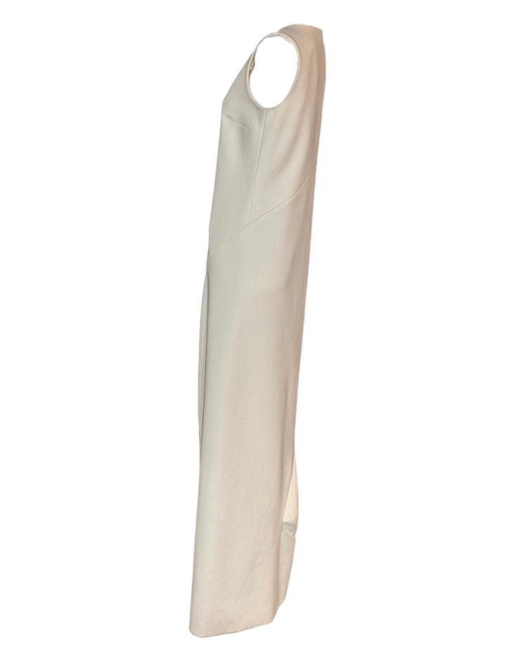 Lanvin White Wool Structured Gown