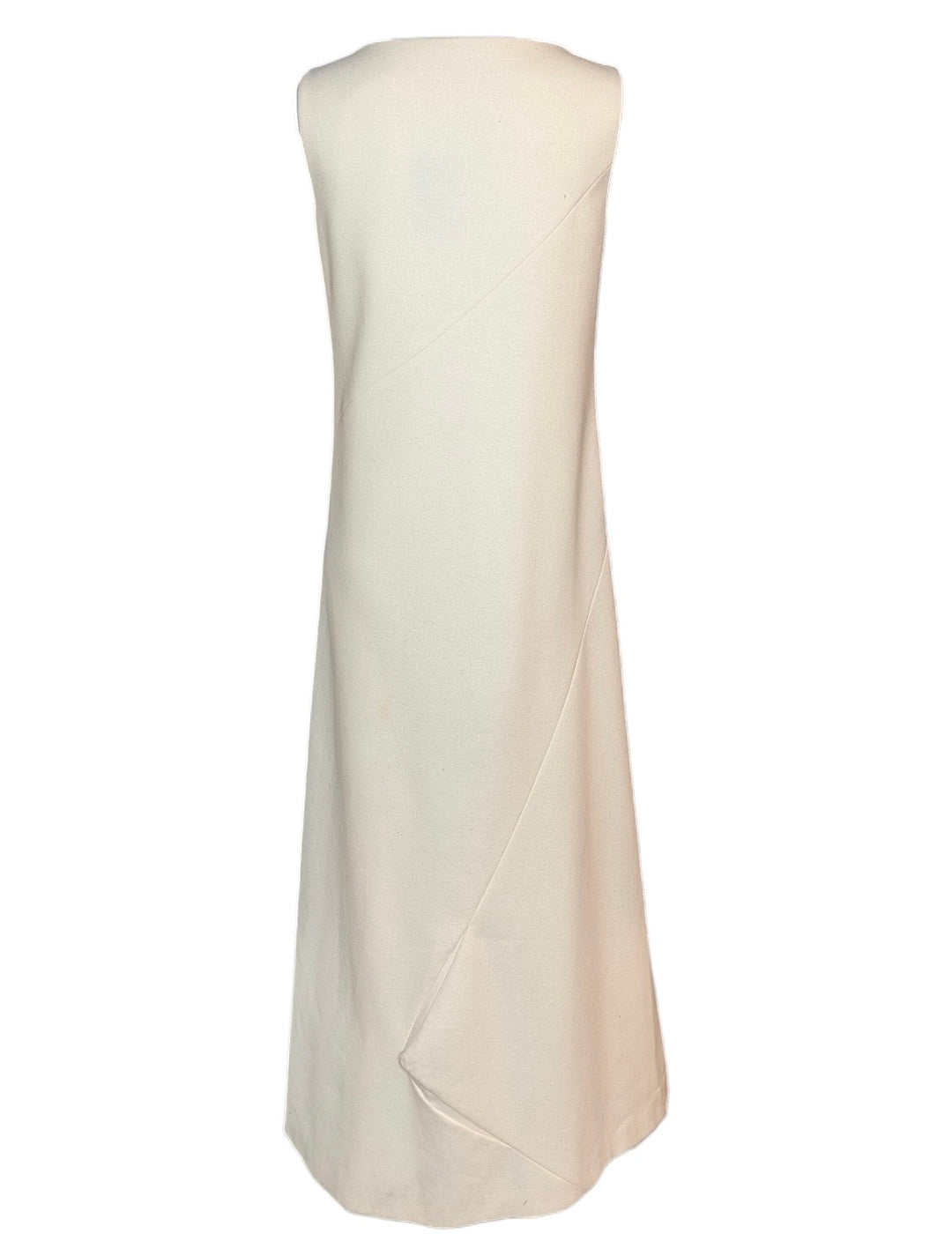 Lanvin White Wool Structured Gown