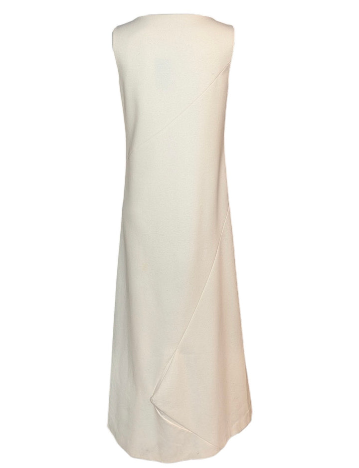 Lanvin White Wool Structured Gown