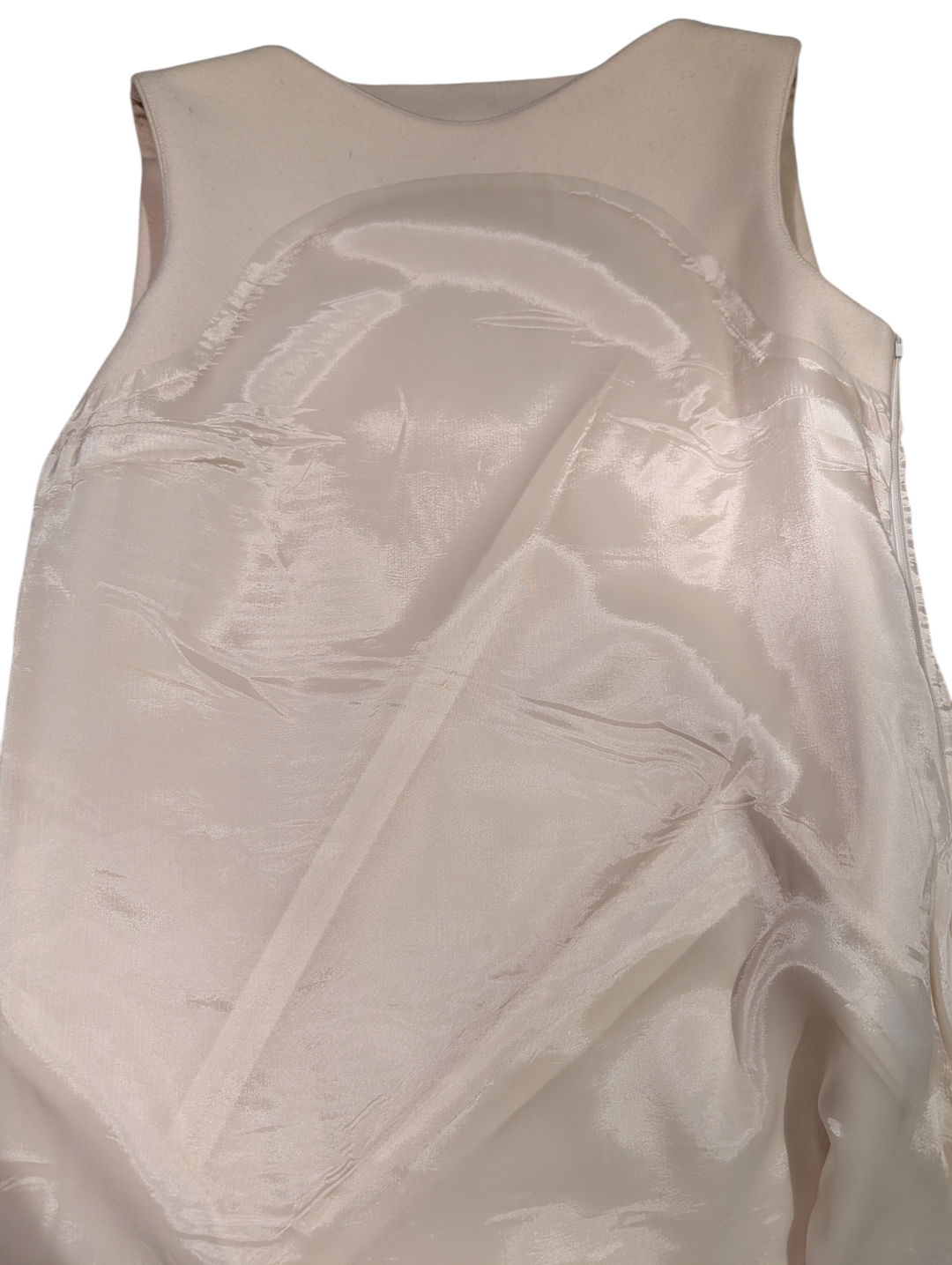 Lanvin White Wool Structured Gown