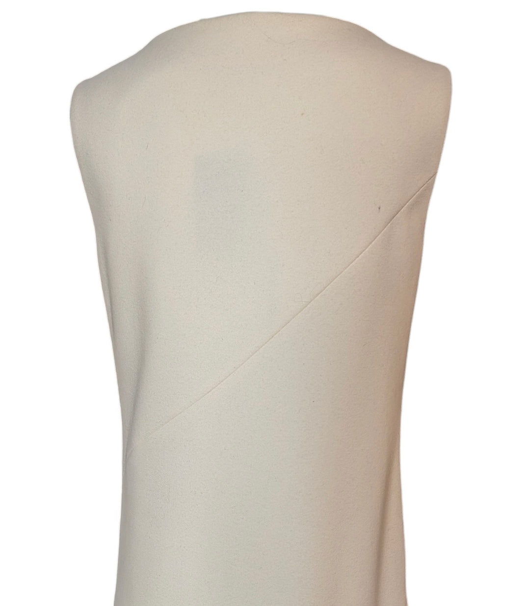 Lanvin White Wool Structured Gown