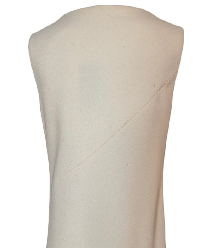 Lanvin White Wool Structured Gown