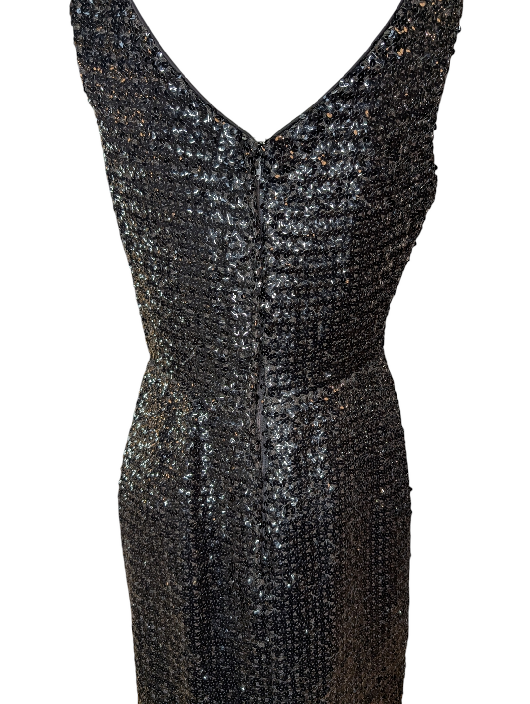 1950s Suzy Perette Black Knit Sequin Cocktail Dress