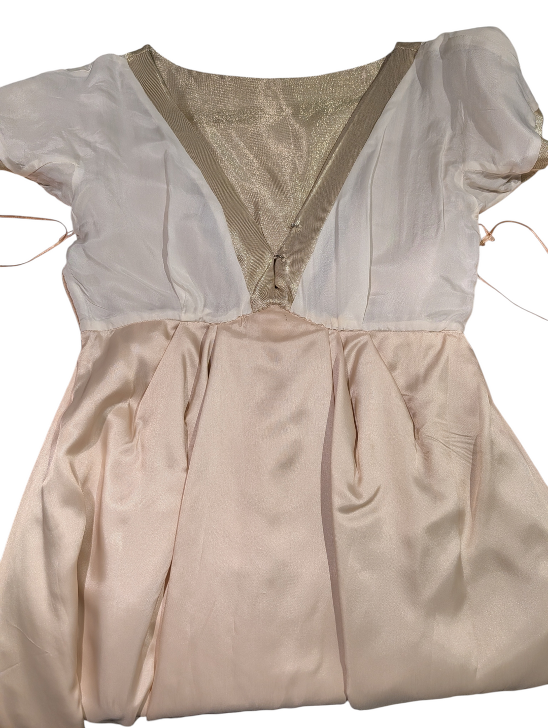 Alexander McQueen Gold Lamé Runway Cocktail Dress