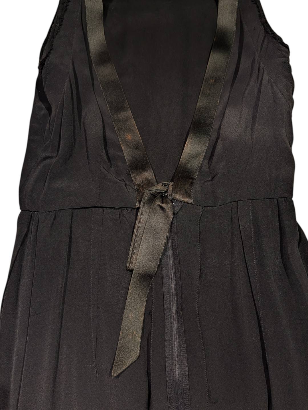 1960's Sarmi 1960s Black Chiffon Babydoll Dress