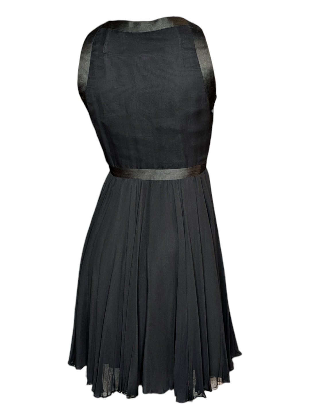 1960's Sarmi 1960s Black Chiffon Babydoll Dress