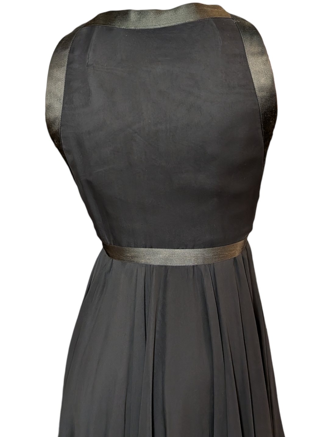 1960's Sarmi 1960s Black Chiffon Babydoll Dress