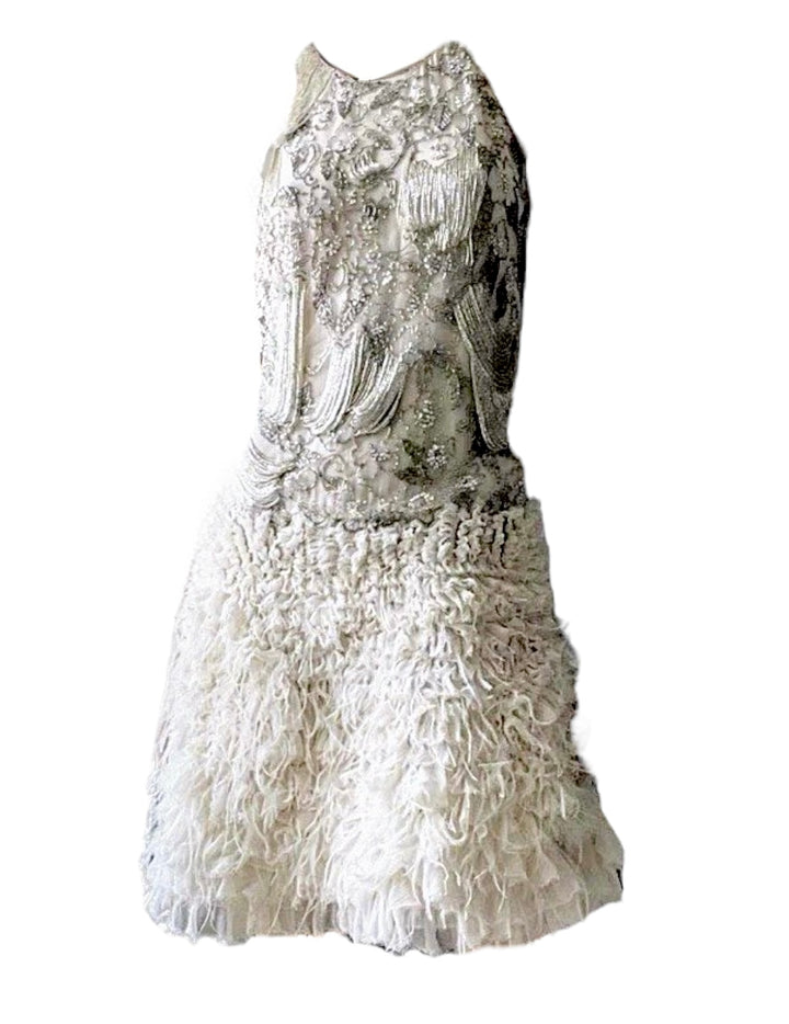 Ralph Lauren Purple Label Beaded & Embroidered Chiffon Dress, Spring 2012 Runway - RERACKED