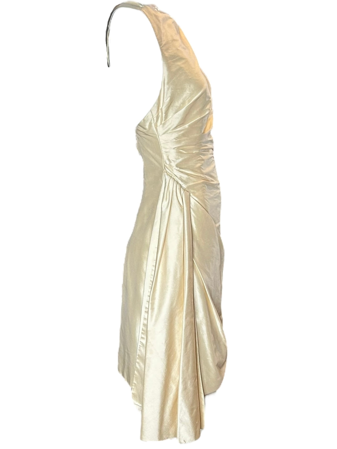 Vintage Late 1990s Asymmetrical Pearlescent Nylon Cocktail Dress
