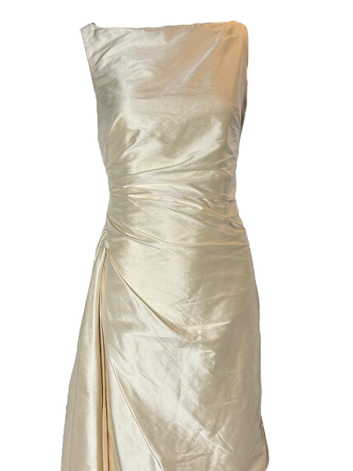 Vintage Late 1990s Asymmetrical Pearlescent Nylon Cocktail Dress