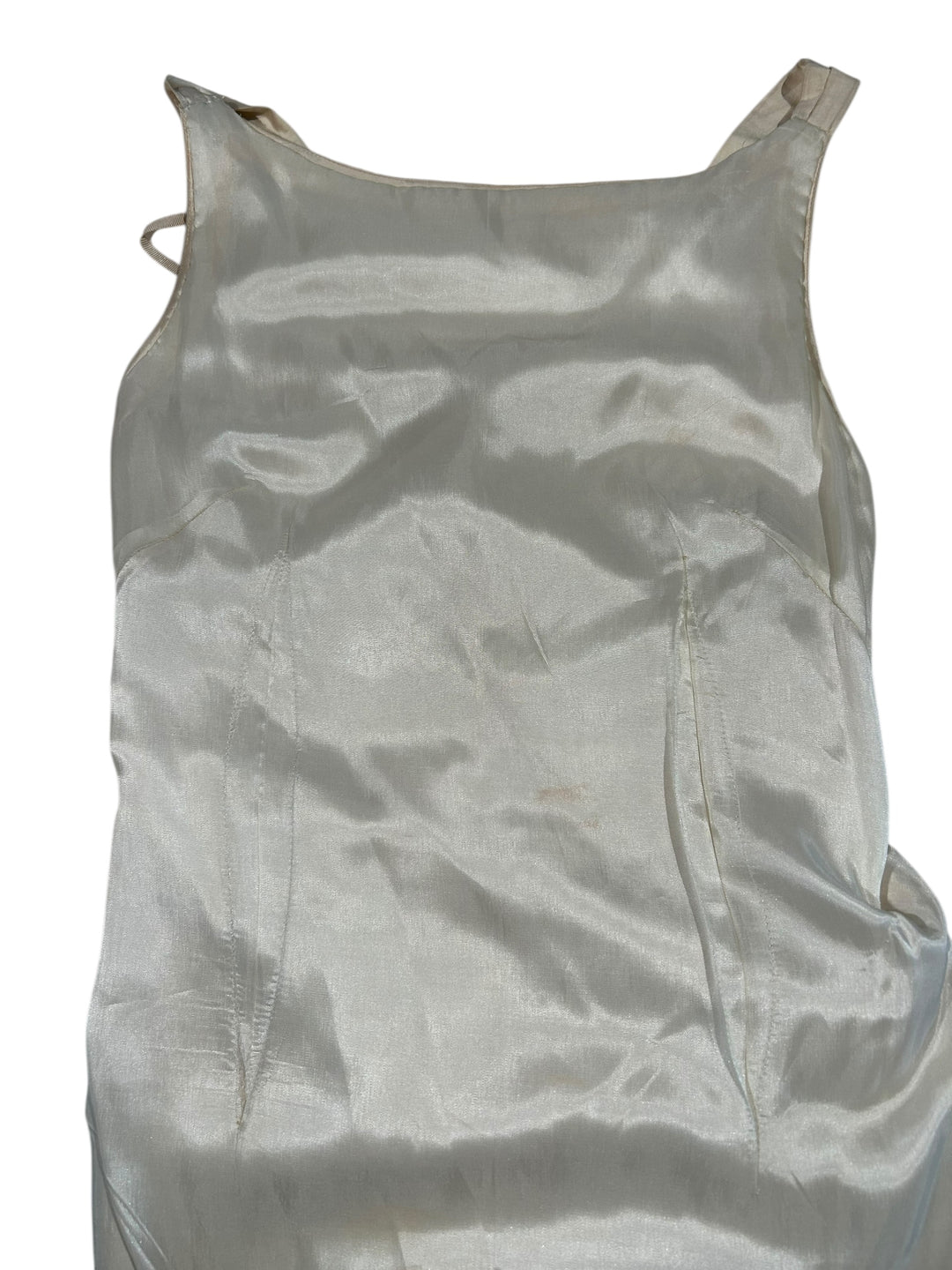 Vintage Late 1990s Asymmetrical Pearlescent Nylon Cocktail Dress
