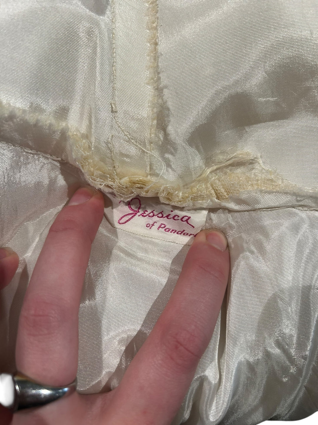 Vintage 1960s Silk Dupioni and Lace Wedding Gown
