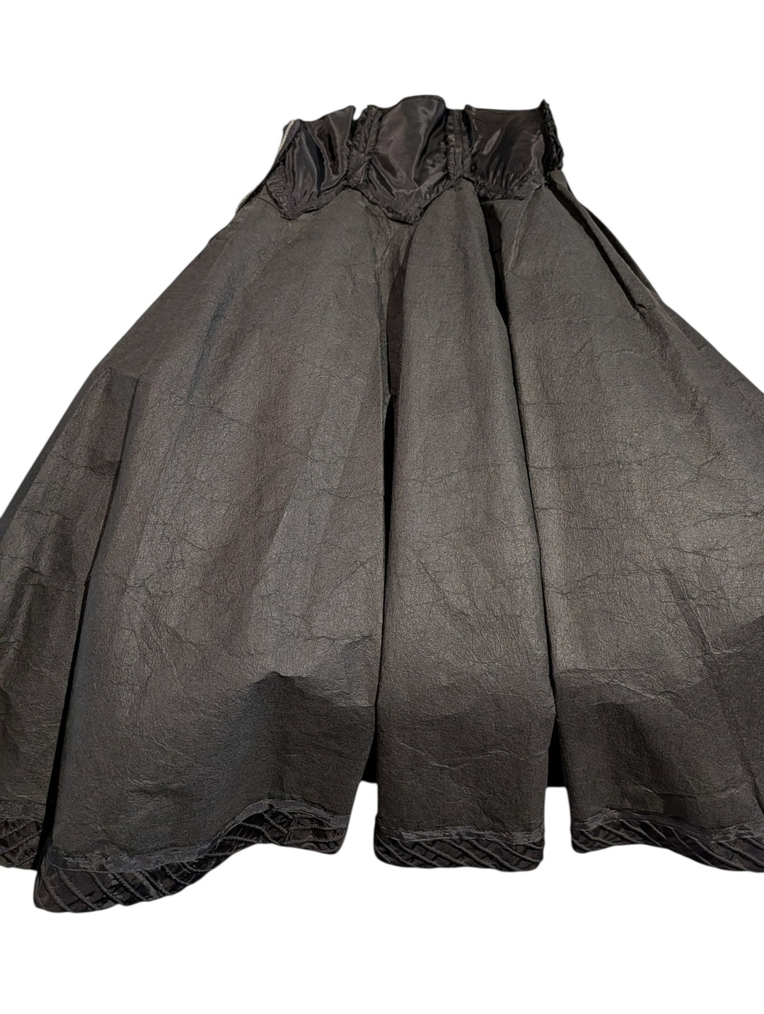1940s Ciel Chapman Black Corded Chevron Dress