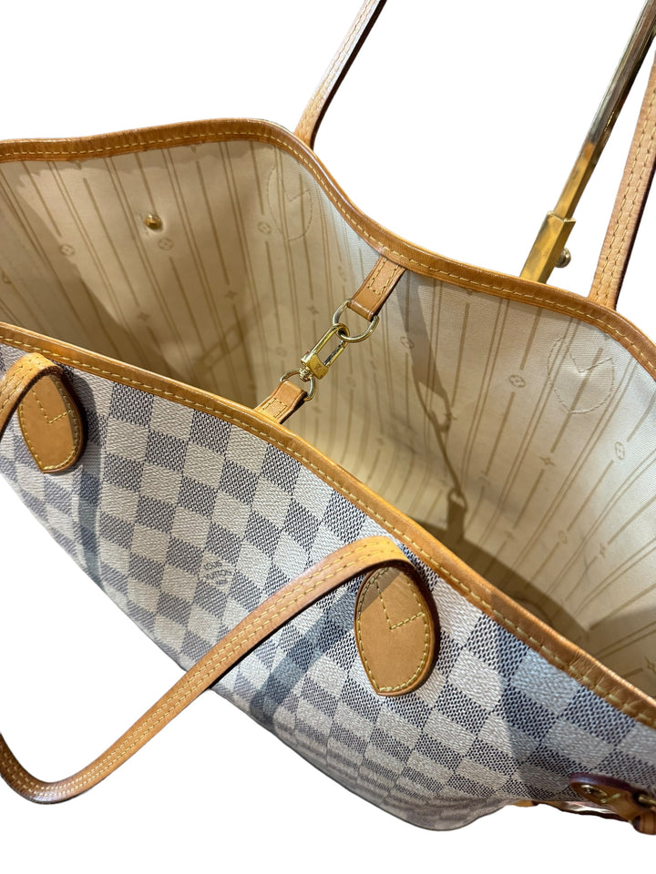 Louis Vuitton Neverfull MM Damier Azur Tote