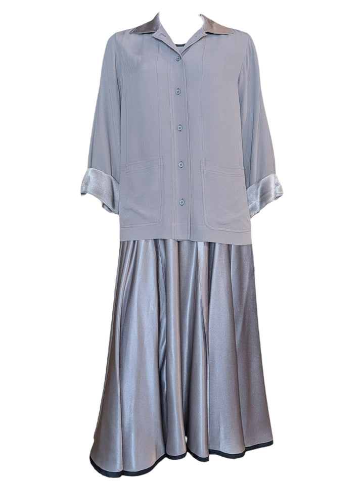 YSL Three-Piece Silk Charmeuse Skirt Set