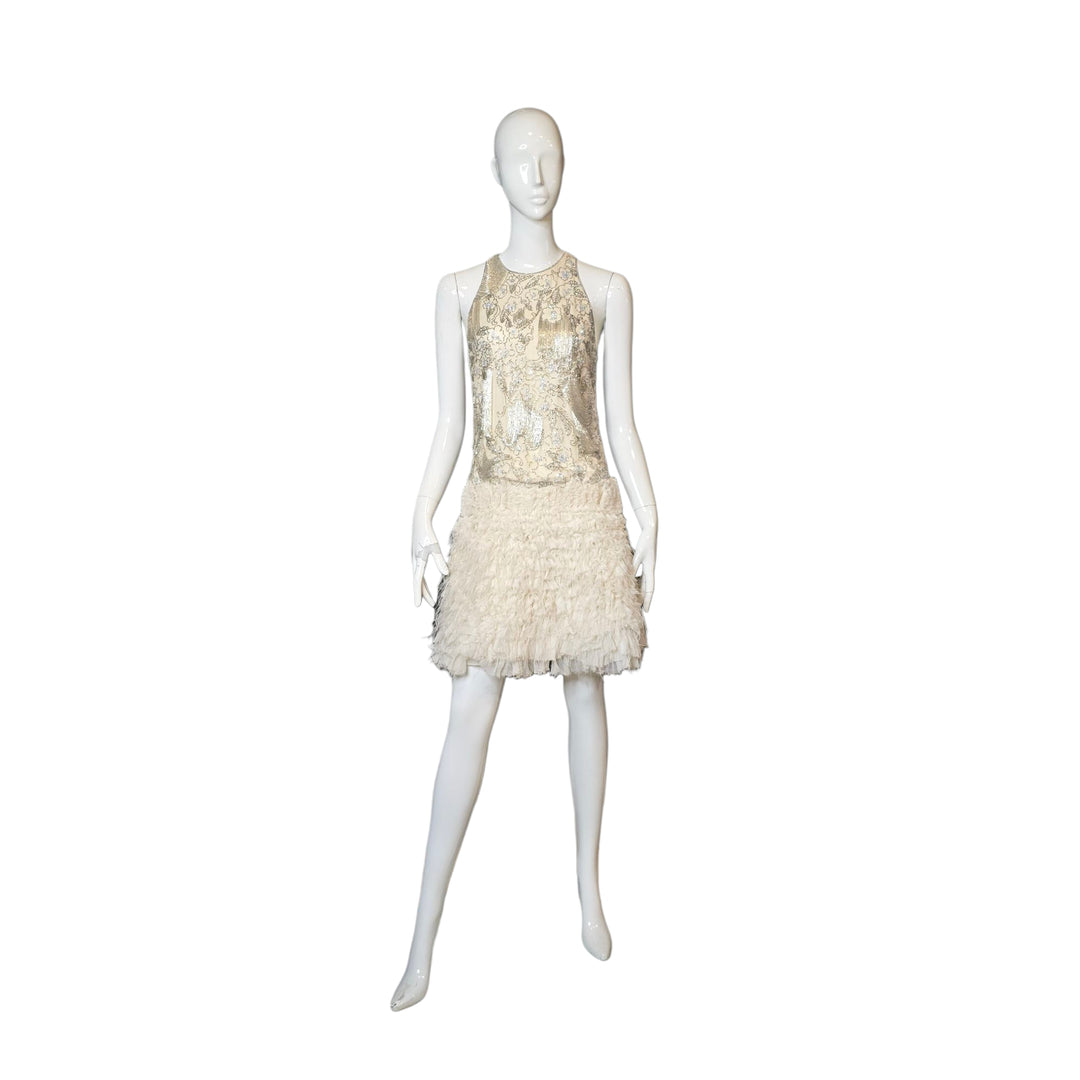 ralph lauren white gold dress white and gold dress