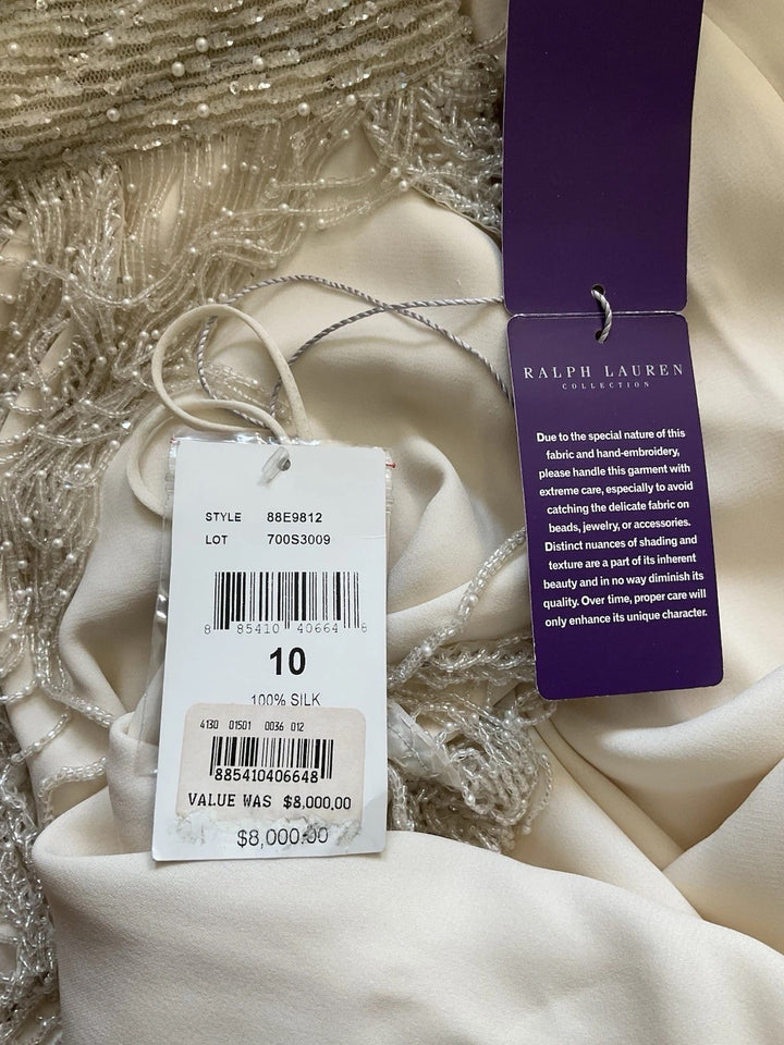 Ralph Lauren Beaded Mock Neck Wedding Gown – Spring 2012 Runway, Size 10 (Fits 6/8), Apparel & Accessories, Ralph Lauren Collection, RERACKED