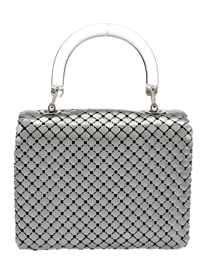 Bottega Veneta Vintage Chain Mail Lucite Handle Bag