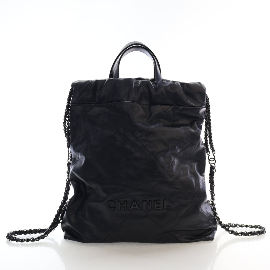 Chanel Shiny Calfskin 22 Backpack