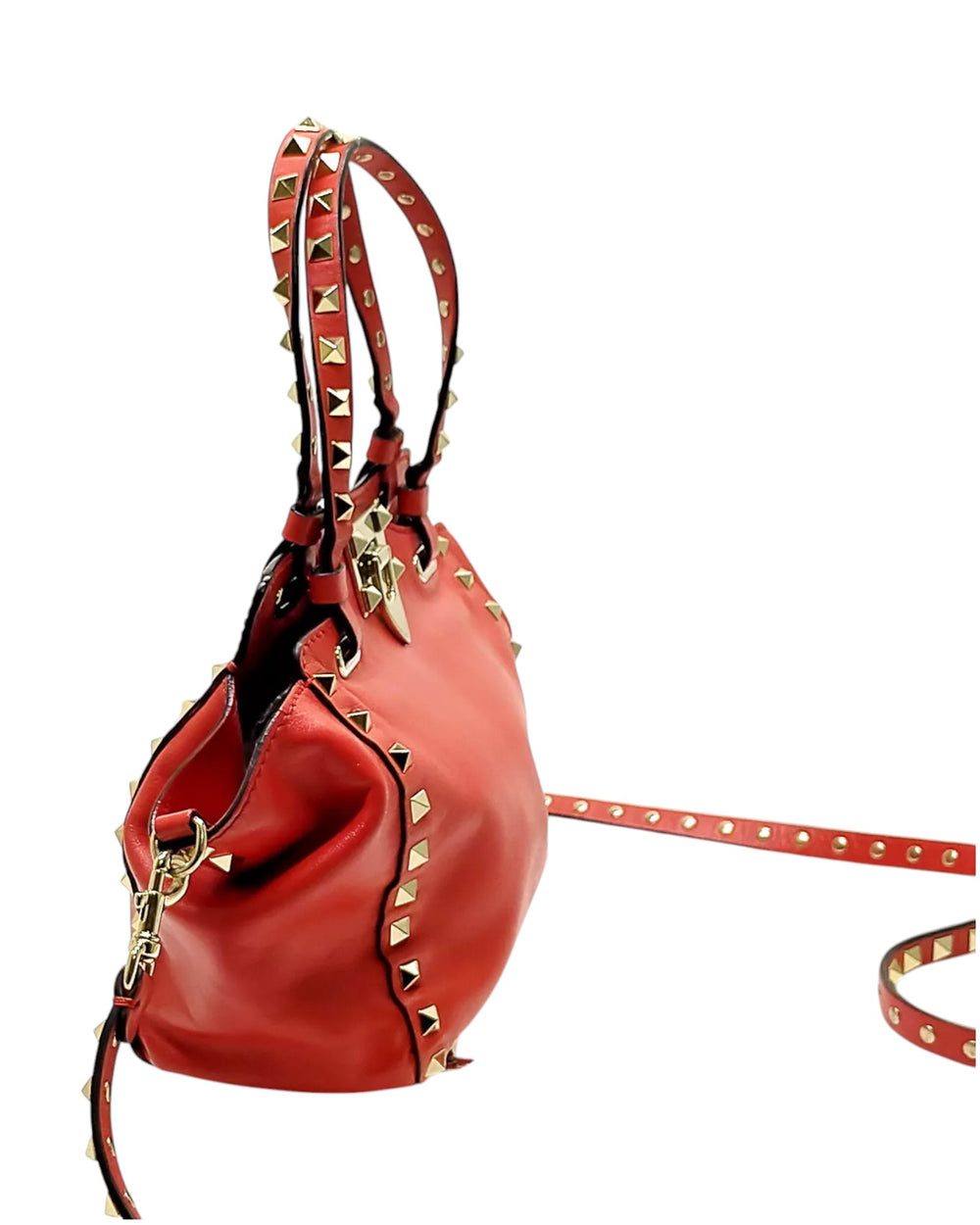 Valentino Garavani Rockstud Mini Crossbody Bag in Red


